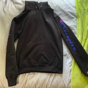 BLACK CHAMPION HOODIE